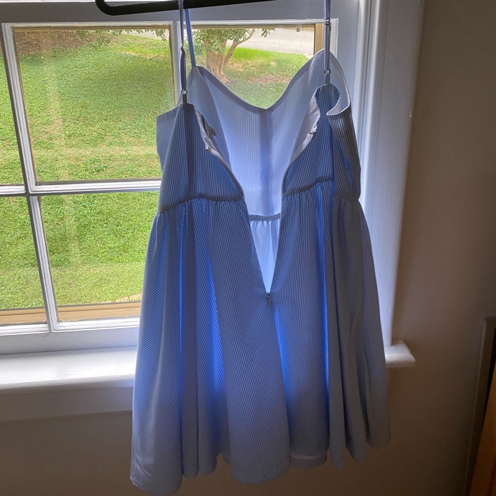 Urban Outfitters (Lucca Couture) Blue Seersucker mini dress